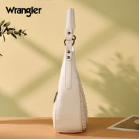 Wrangler Contrast Stitch Chevron Hobo Shoulder Bag