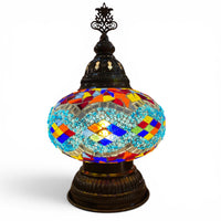 7” Turkish Table Lamp Multicolored