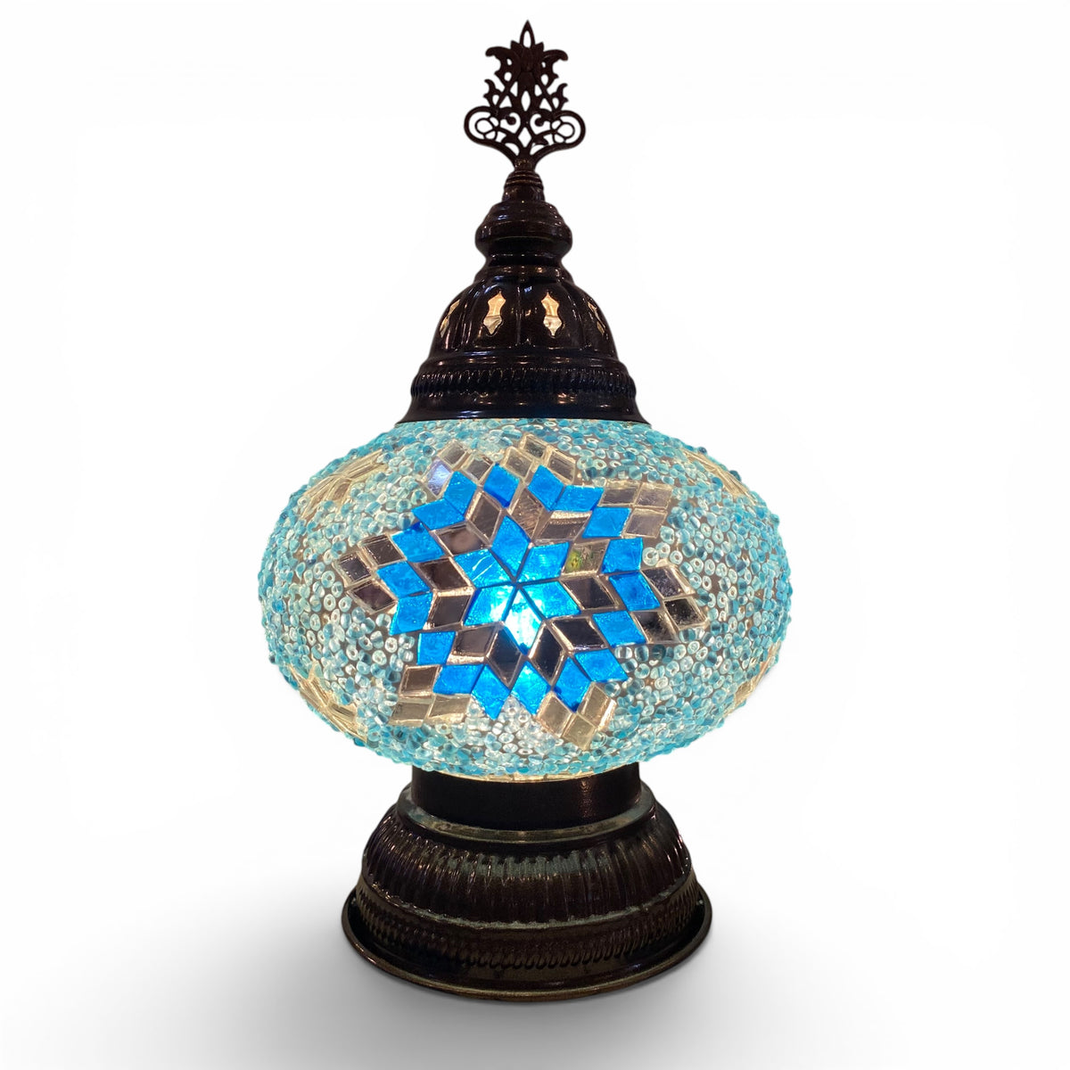 7” Turkish Table Lamp Turquoise