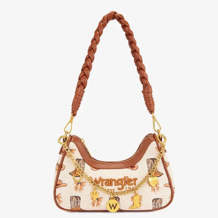 Wrangler Rodeo Icons Braided Handle Shoulder Bag