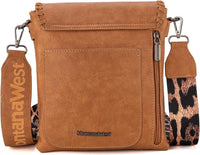 Wrangler Whipstitch Leopard Print Crossbody
