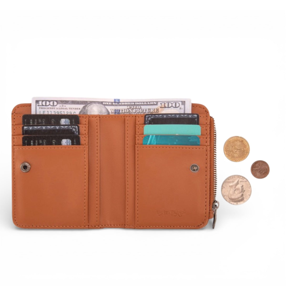 Hair-On Cowhide Tooled Wallet