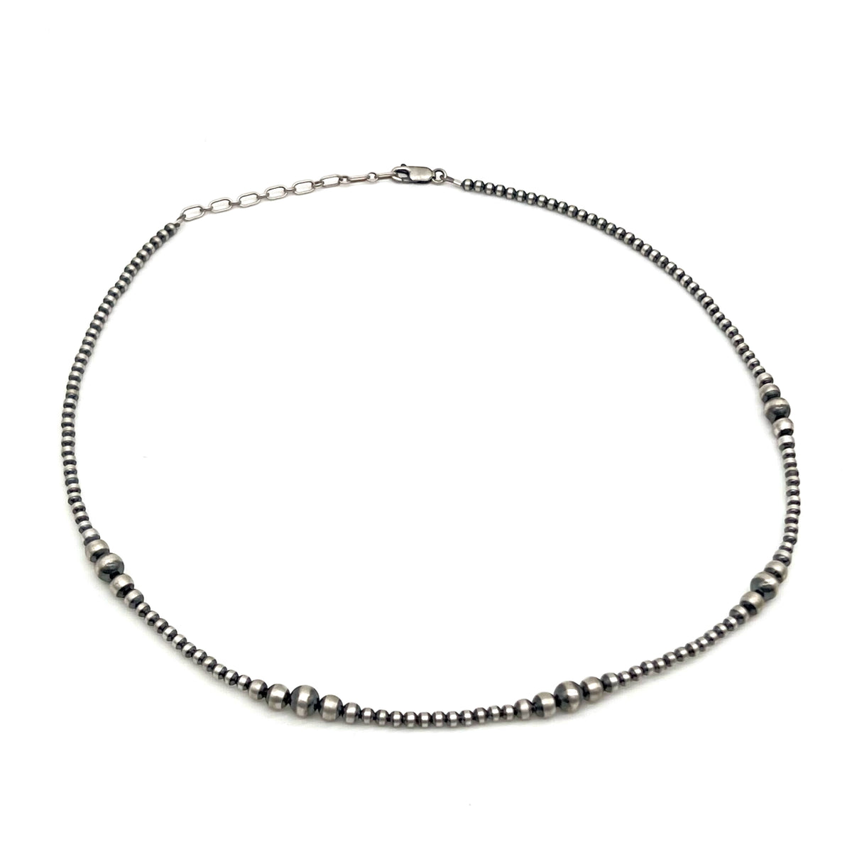 Navajo Pearls Sterling Silver Necklace