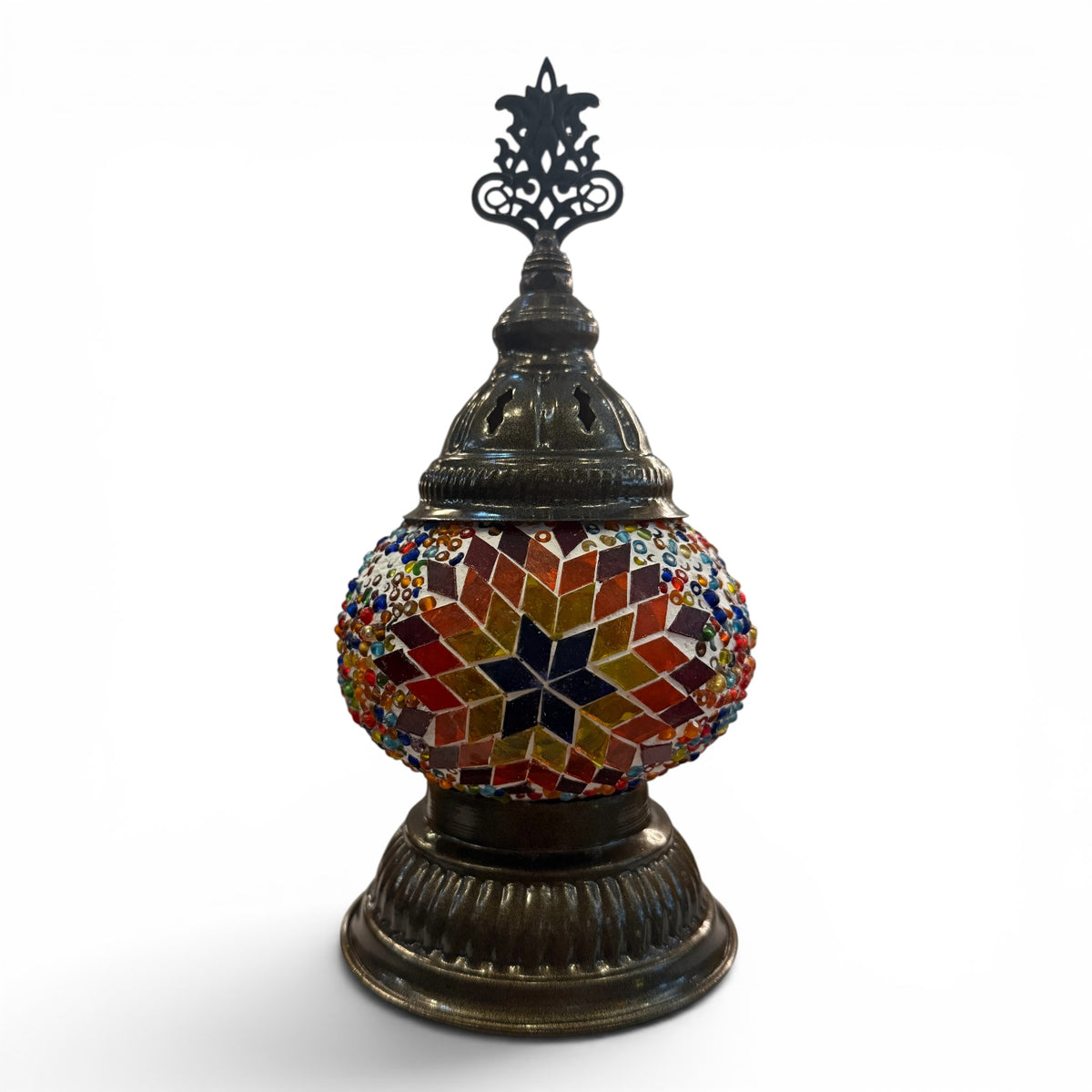 3” Turkish Table Lamp Multicolor