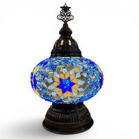 7” Turkish Table Lamp Blue