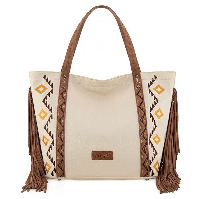 Wrangler Aztec Embroidered Large Tote Bag
