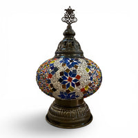 7” Turkish Table Lamp Multicolored