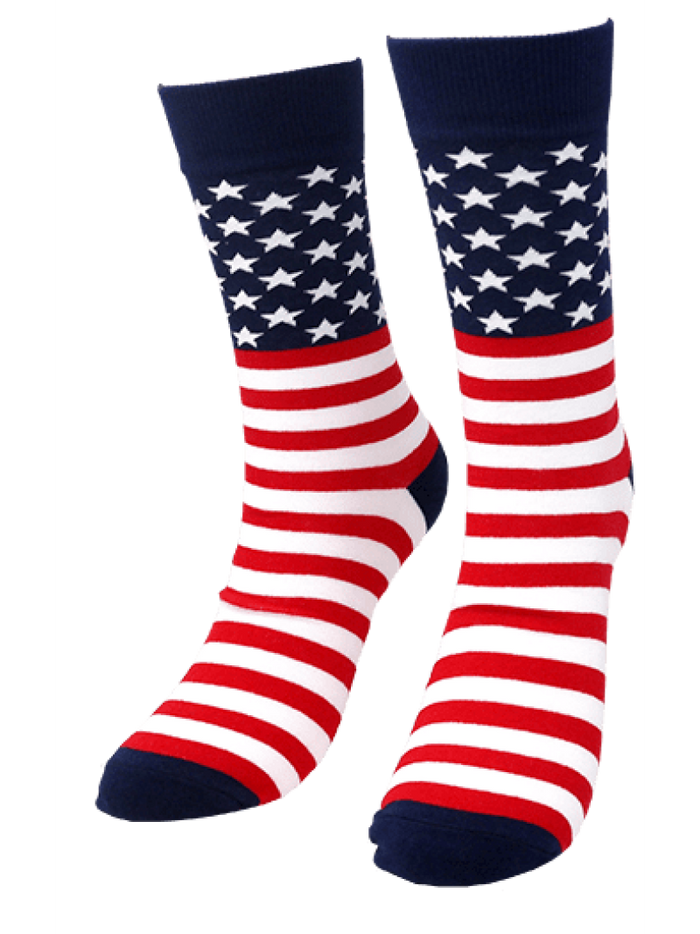 American Flag Lone Rock Knit Socks