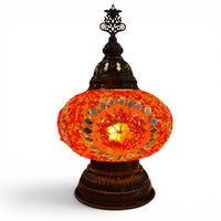 7” Turkish Table Lamp Orange