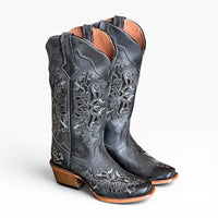 Tanner Mark Medina Women’s Grey with Black Shimmer Butterfly Inlay