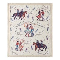 Rodeo Nights Campfire Sherpa Throw