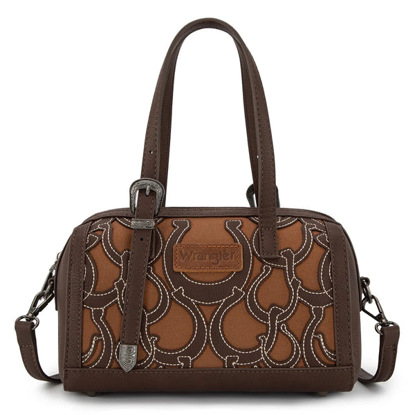 Wrangler Horseshoe Cutout Mini Boston Crossbody Bag