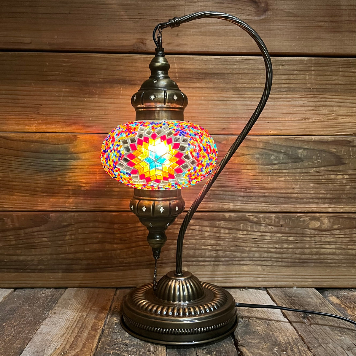 Handmade Half a Heart Turkish Lamps - Multicolored