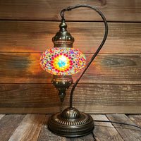 Handmade Half a Heart Turkish Lamps - Multicolored