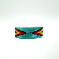 Thick Navajo Made Beaded Bracelet