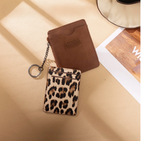 Small Card Case Keychain With Detachable Card Holder