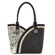 Montana West Tooled & Cowhide Whipstitch Tote Bag