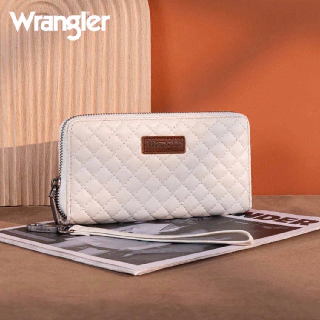 Wrangler Quilted Design RFID Wallet /Wristlet