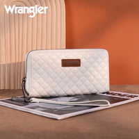 Wrangler Quilted Design RFID Wallet /Wristlet