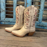 Woman’s Tony Lama Katie Ivory Cowhide