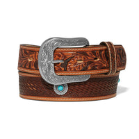 Dark Brown Durango Leather Belt