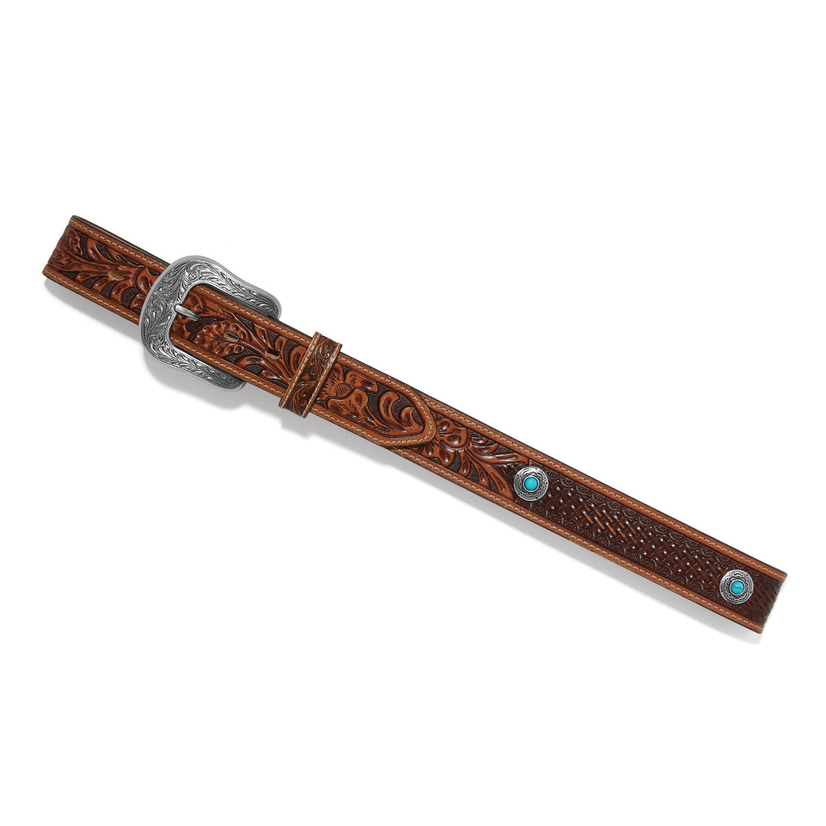 Dark Brown Durango Leather Belt