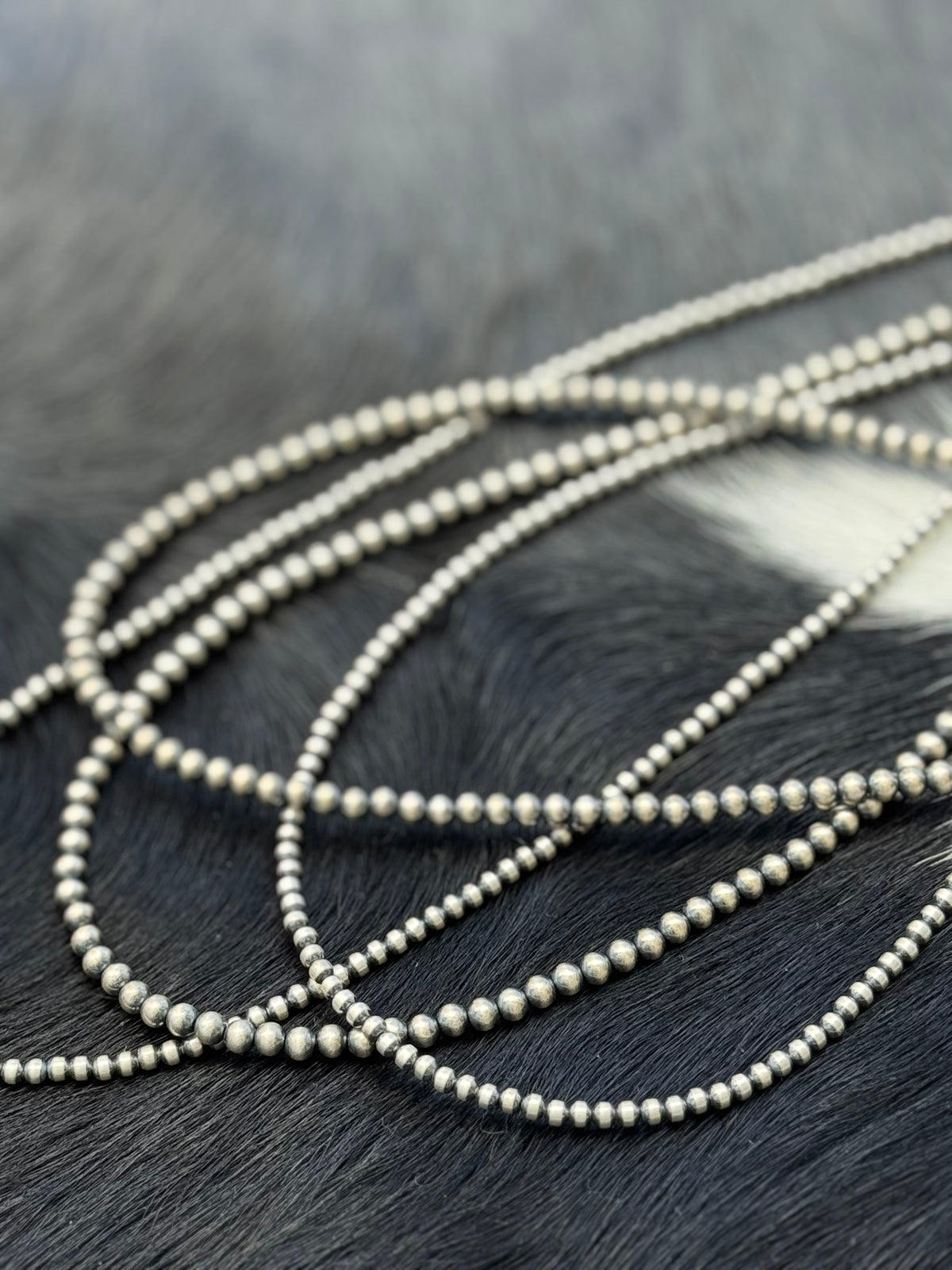 Navajo Pearls Sterling Silver Necklace