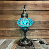Handmade Half a Heart Turkish Lamps - Dark Blue