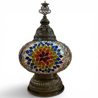 7” Turkish Table Lamp Multicolored
