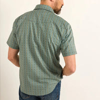 Pendleton Men’s Short-Sleeve Stripe Harding Laramie Snap-Front Shirt