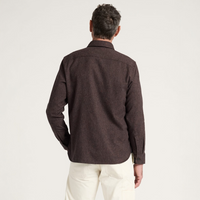 MEN'S PENDLETON BURNSIDE COTTON FLANNEL SHIRT-BROWN HEATHER