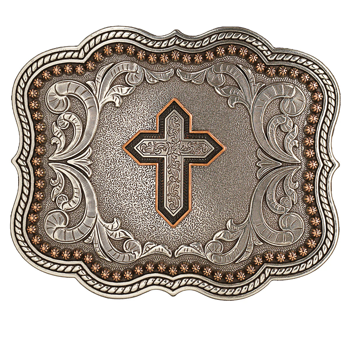 Men's Copper Cross Buckle