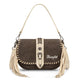 Wrangler Braided Tassel Saddle Crossbody Bag