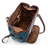 Wrangler Vintage Retro Cowboy Cool Print Backpack Jean