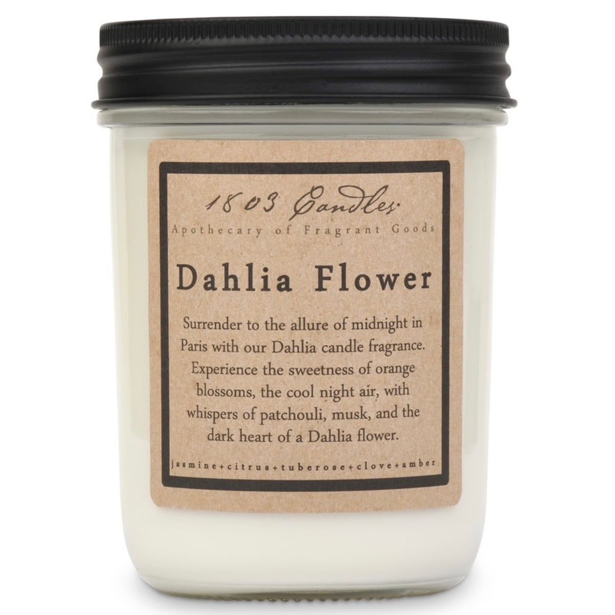 Dahlia Flower Soy Candle