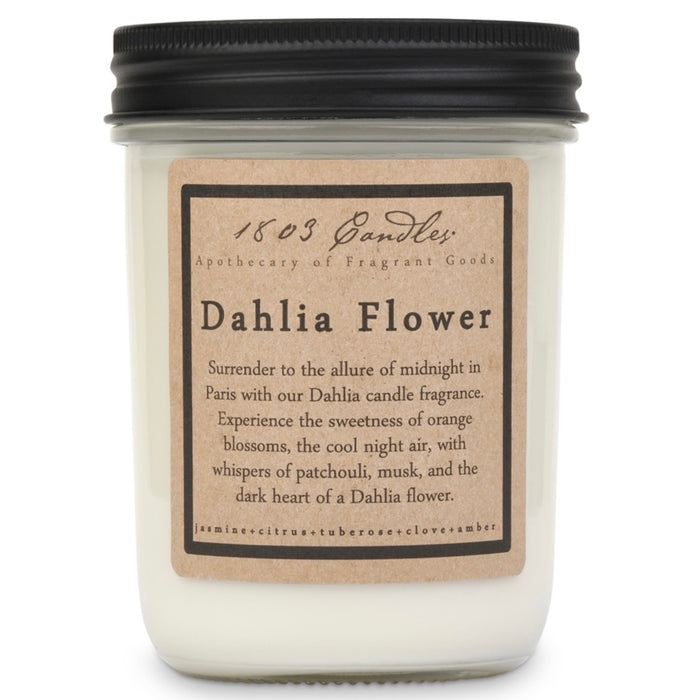 Dahlia Flower Soy Candle