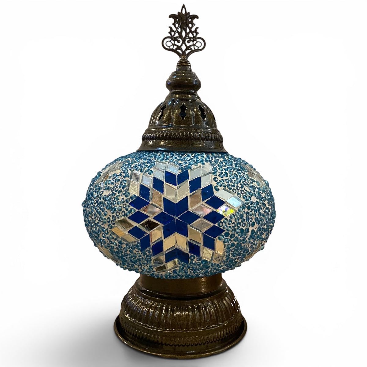 7” Turkish Table Lamp Turquoise