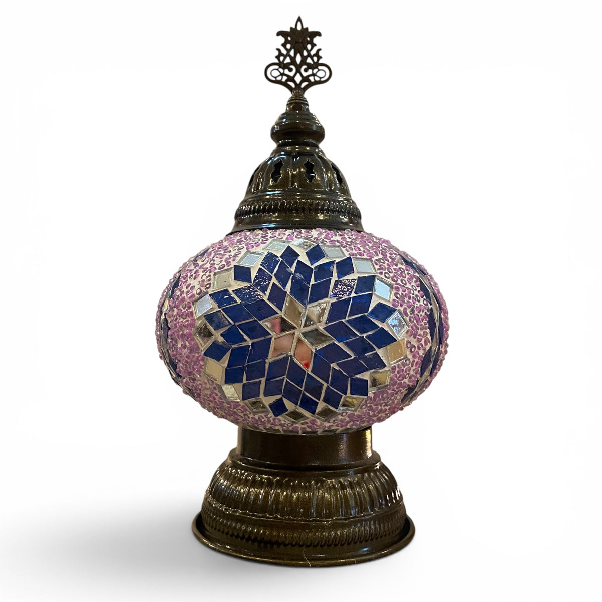 7” Turkish Table Lamp Purple