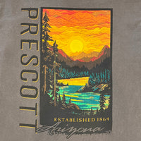 Unisex Brown Mountain and Lake T-Shirt