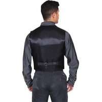 Scully Men’s Boar Sued Black Snap Front Vest