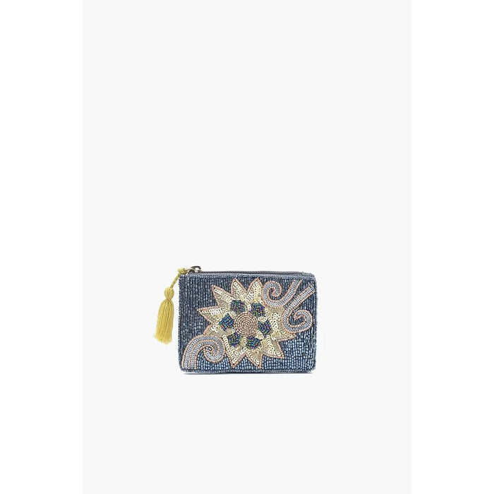 Celestial Embellished Mini Pouch - Sun