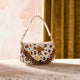 Wrangler Leopard Print Canvas Shoulder Bag with Chain Strap