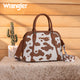 Wrangler Cow Print Satchel Crossbody Purse