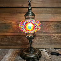 Handmade Half a Heart Turkish Lamps - Multicolored