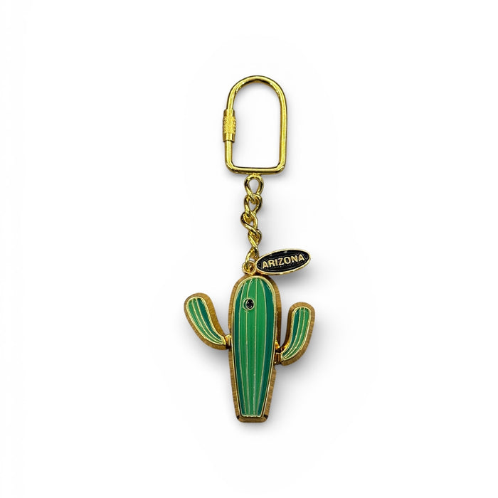 Metal Cactus Keychain