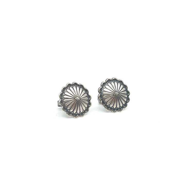 Small Round Navajo Concho Earrings