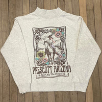 Women’s Prescott Arizona Cowgirl Mock Neck Sweatshirt