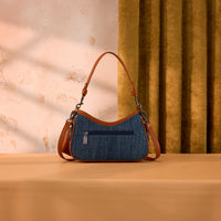 Wrangler Aztec Studded Denim Shoulder Bag with Mini Pouch