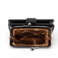 Leopard Print Bi-Fold Wallet With Coin Purse