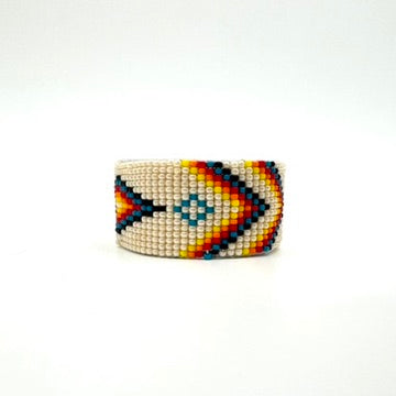 Thick Navajo Made Beaded Bracelet